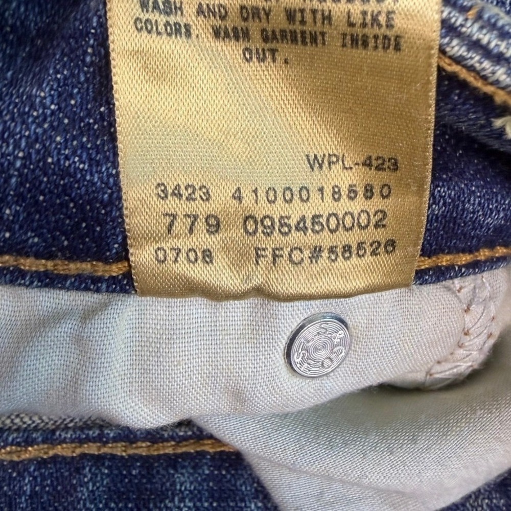 Levi's 590 Bootcut Jeans Women's 18W Blue Medium Wash Stretch Denim Western - Picture 9 of 13